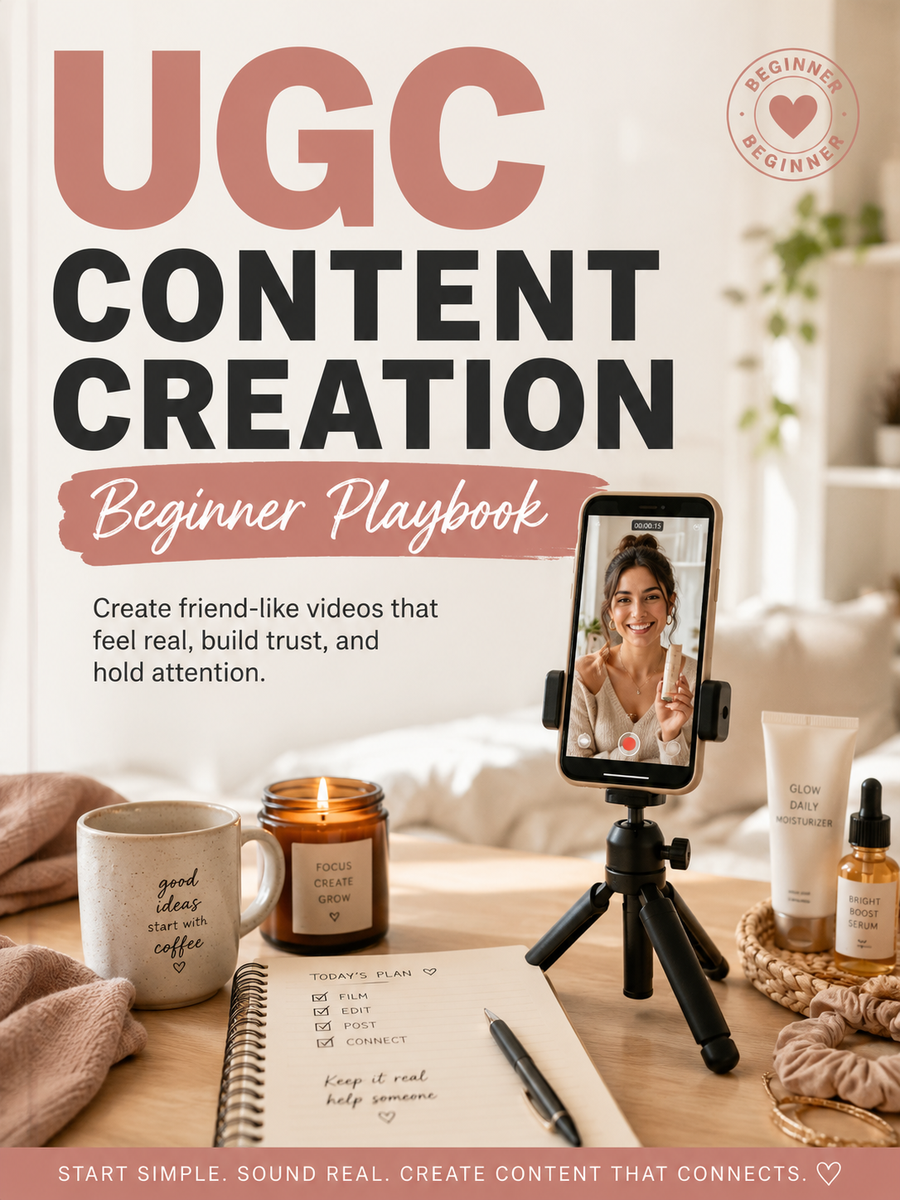UGC Content Creation: Beginner Playbook