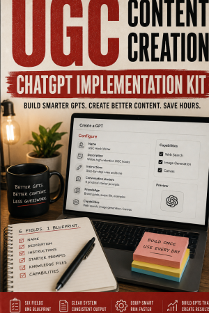 UGC Content Creation: ChatGPT Implementation Kit